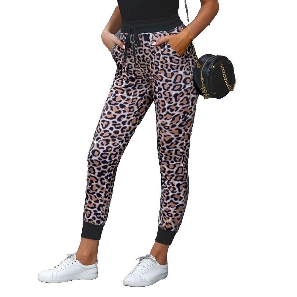 Leopard Animal Print Joggers - Women’s Small